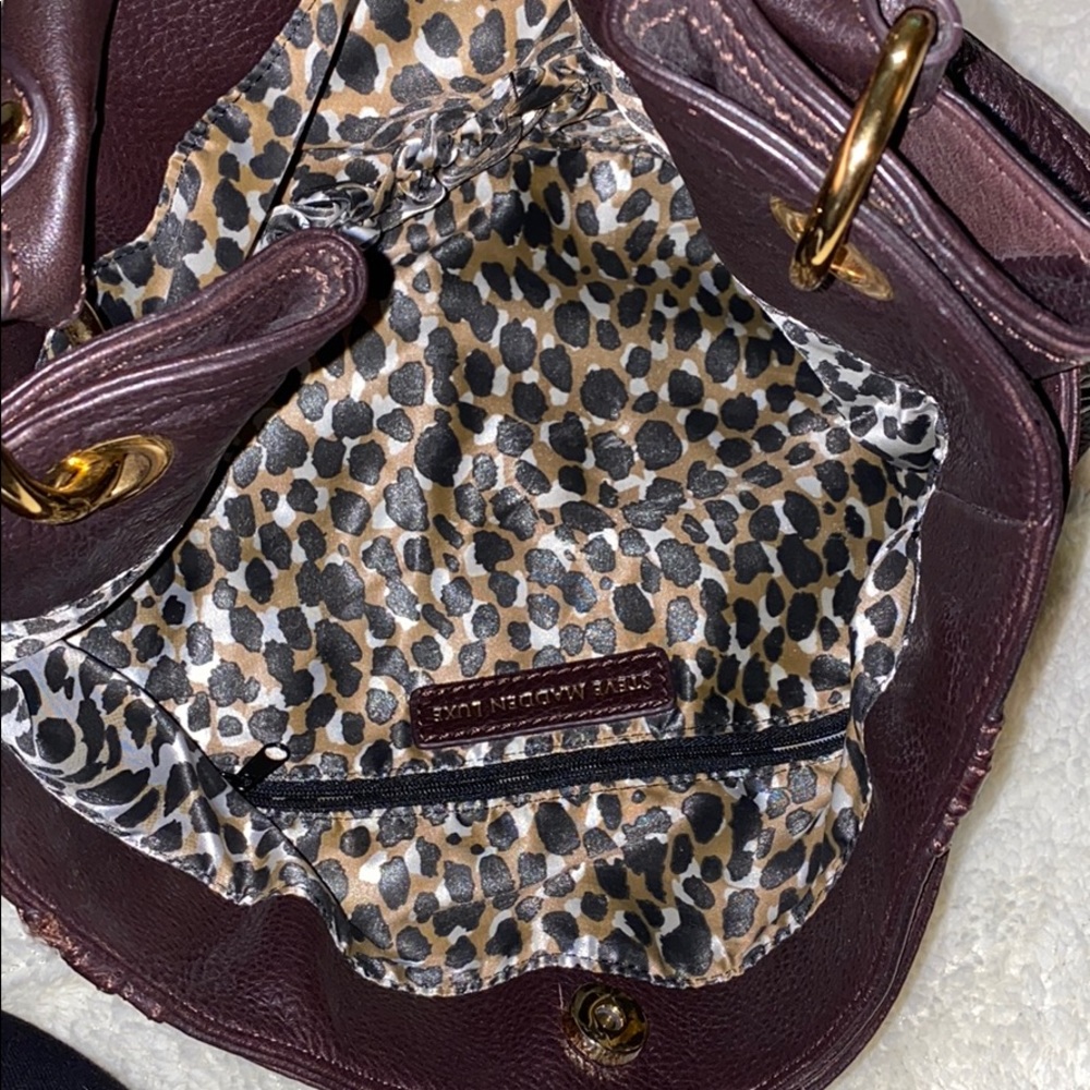 Steve Madden large soft leather satchel bag. - Picture 7 of 12